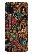Folk Print Samsung A31 Back Cover