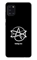 Atheist Symbol Samsung A31 Hard Case Back Cover by Casekaro