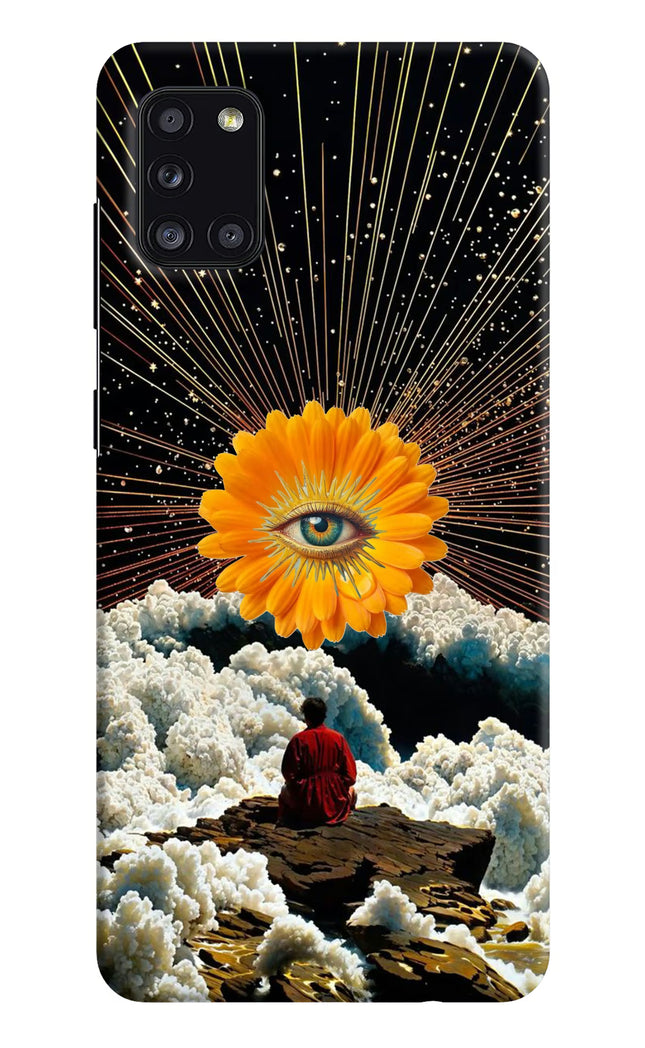 Cosmic Flower Samsung A31 Hard Case Back Cover by Casekaro
