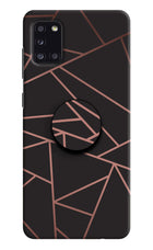 Geometric Pattern Samsung A31 Pop Case by Casekaro