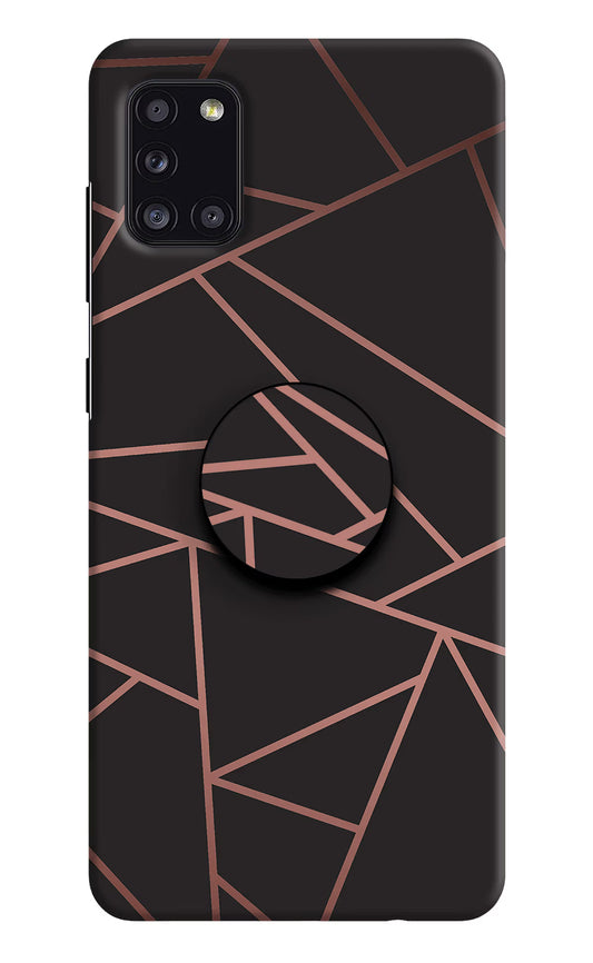 Geometric Pattern Samsung A31 Pop Case by Casekaro