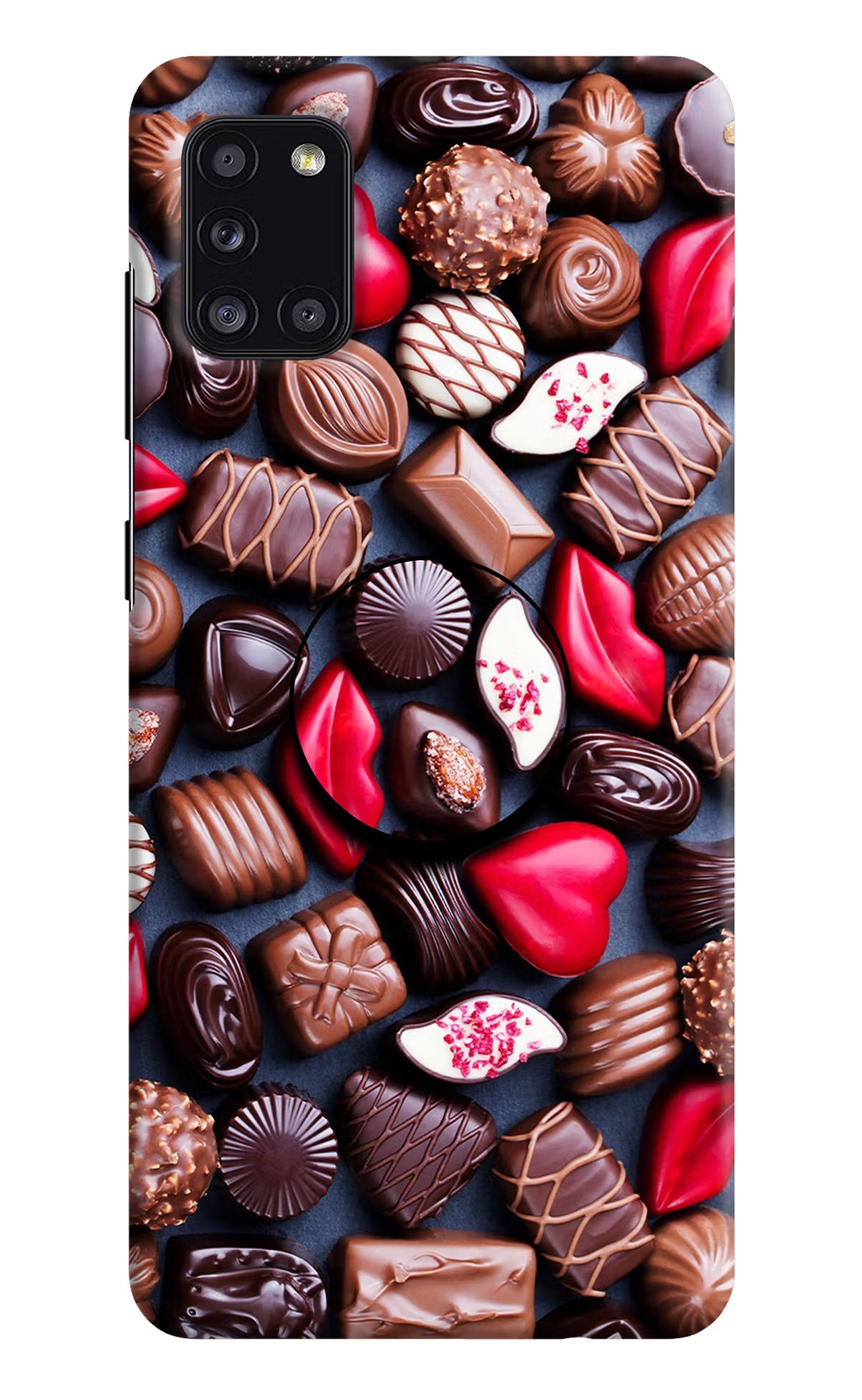 Chocolates Samsung A31 Pop Case by Casekaro