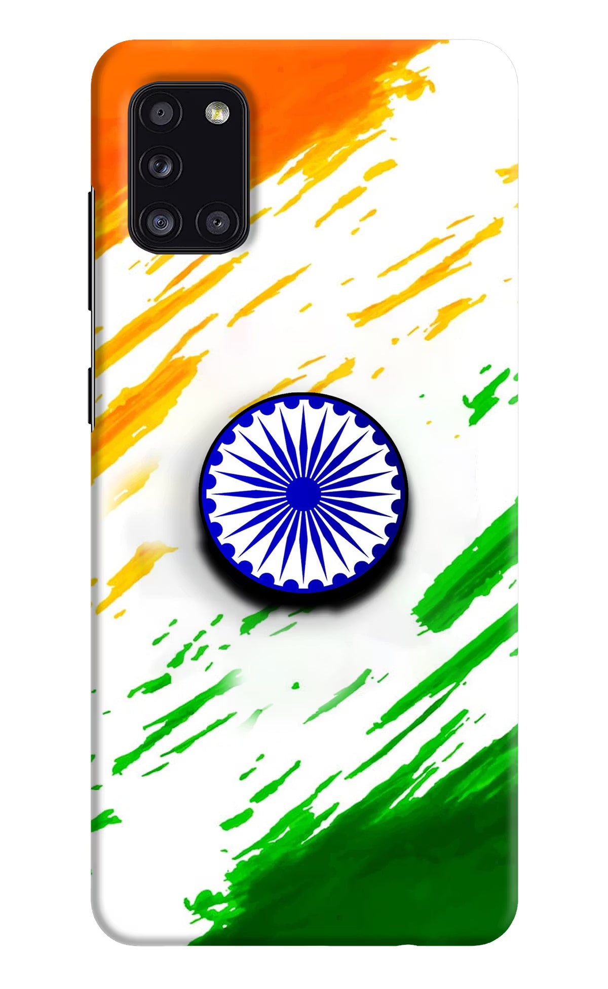 Indian Flag Ashoka Chakra Samsung A31 Pop Case by Casekaro