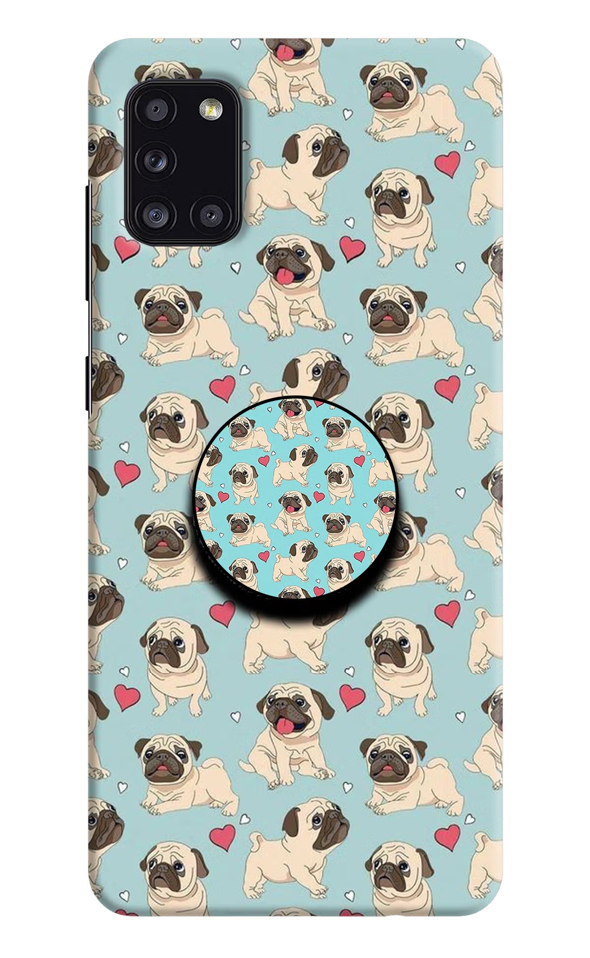 Pug Dog Samsung A31 Pop Case by Casekaro