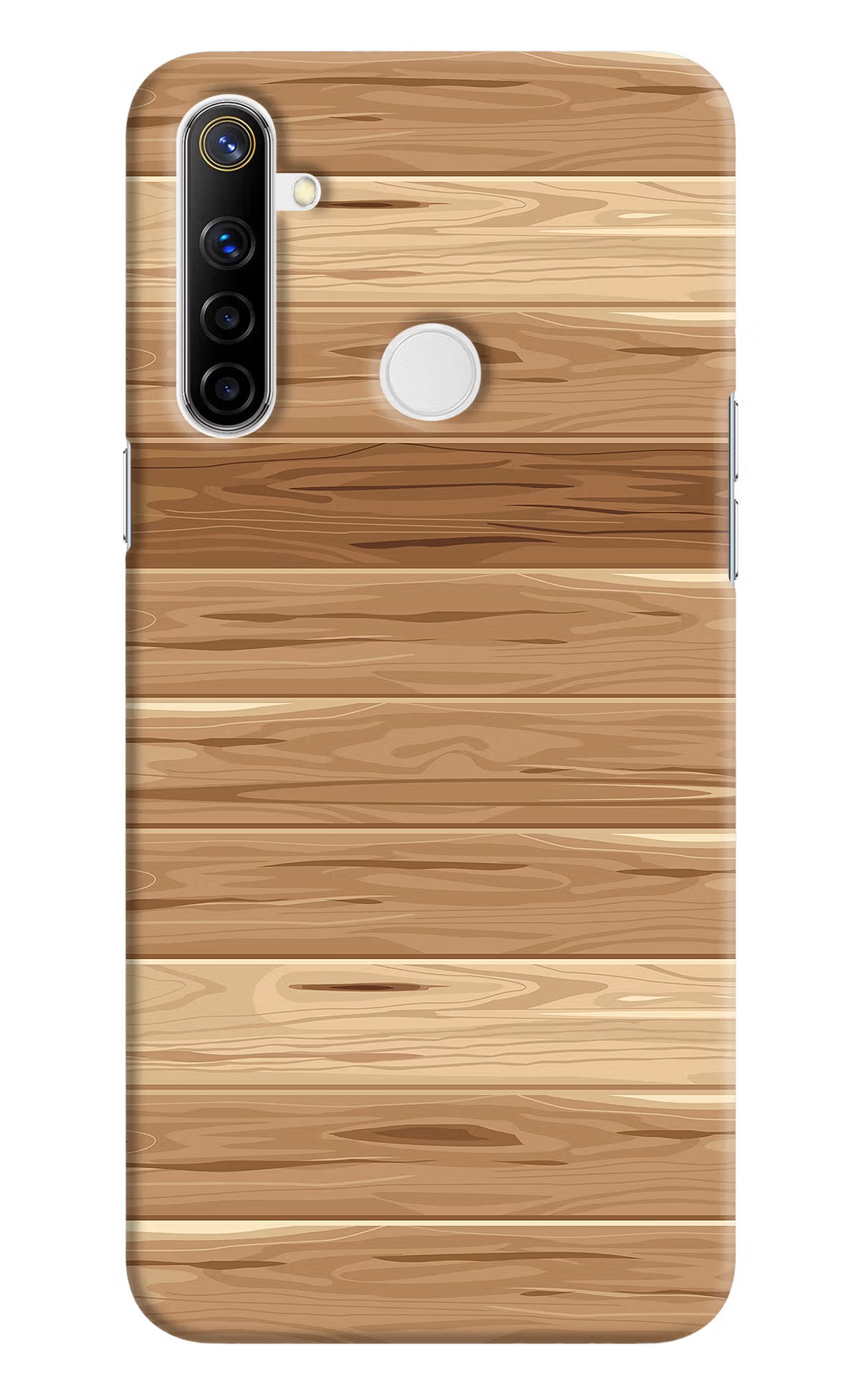 Wooden Vector Realme Narzo 10 Hard Case Back Cover by Casekaro