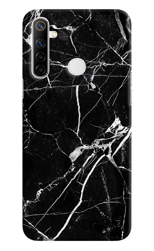 Black Marble Pattern Realme Narzo 10 Hard Case Back Cover by Casekaro