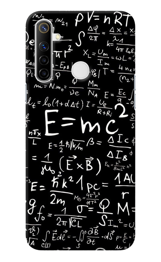 Physics Albert Einstein Formula Realme Narzo 10 Back Cover