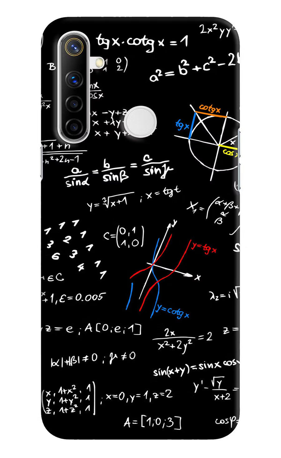 Mathematics Formula Realme Narzo 10 Back Cover, Hard case