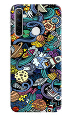 Space Abstract Realme Narzo 10 Hard Case Back Cover by Casekaro