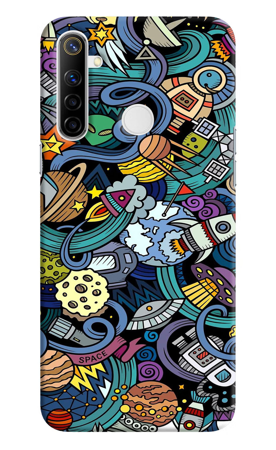 Space Abstract Realme Narzo 10 Back Cover, Hard case