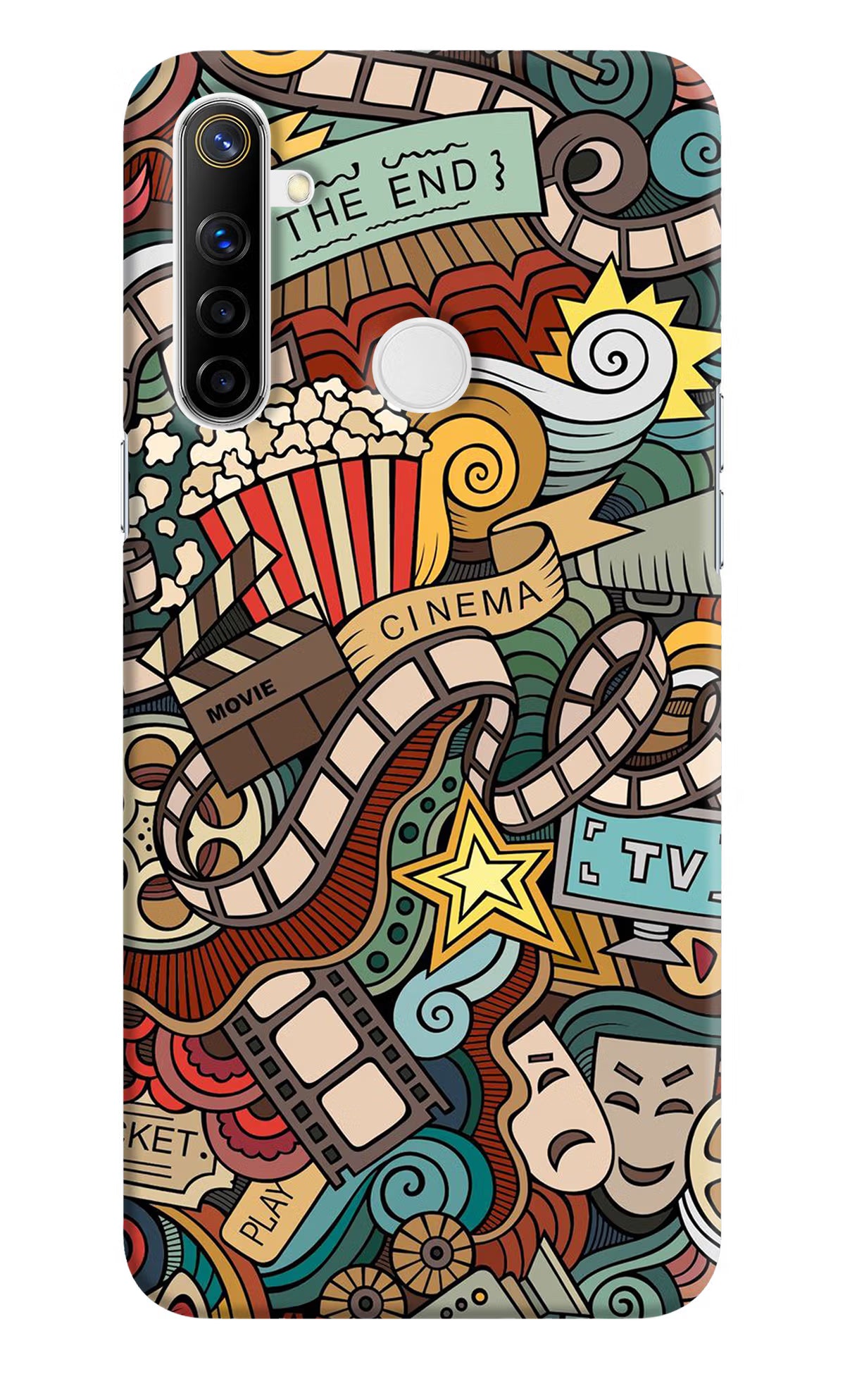 Cinema Abstract Realme Narzo 10 Hard Case Back Cover by Casekaro
