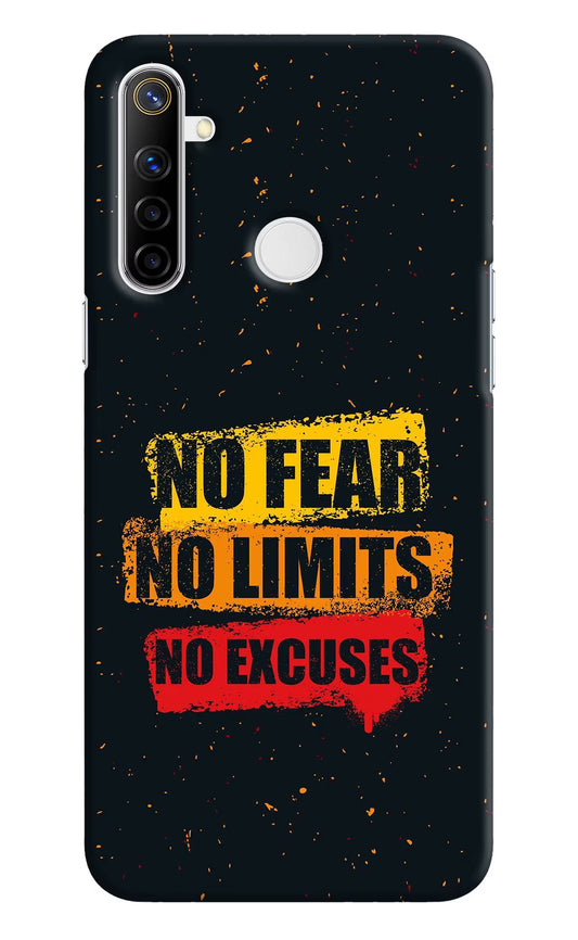 No Fear No Limits No Excuse Realme Narzo 10 Hard Case Back Cover by Casekaro