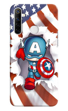 Captain America Realme Narzo 10 Hard Case Back Cover by Casekaro