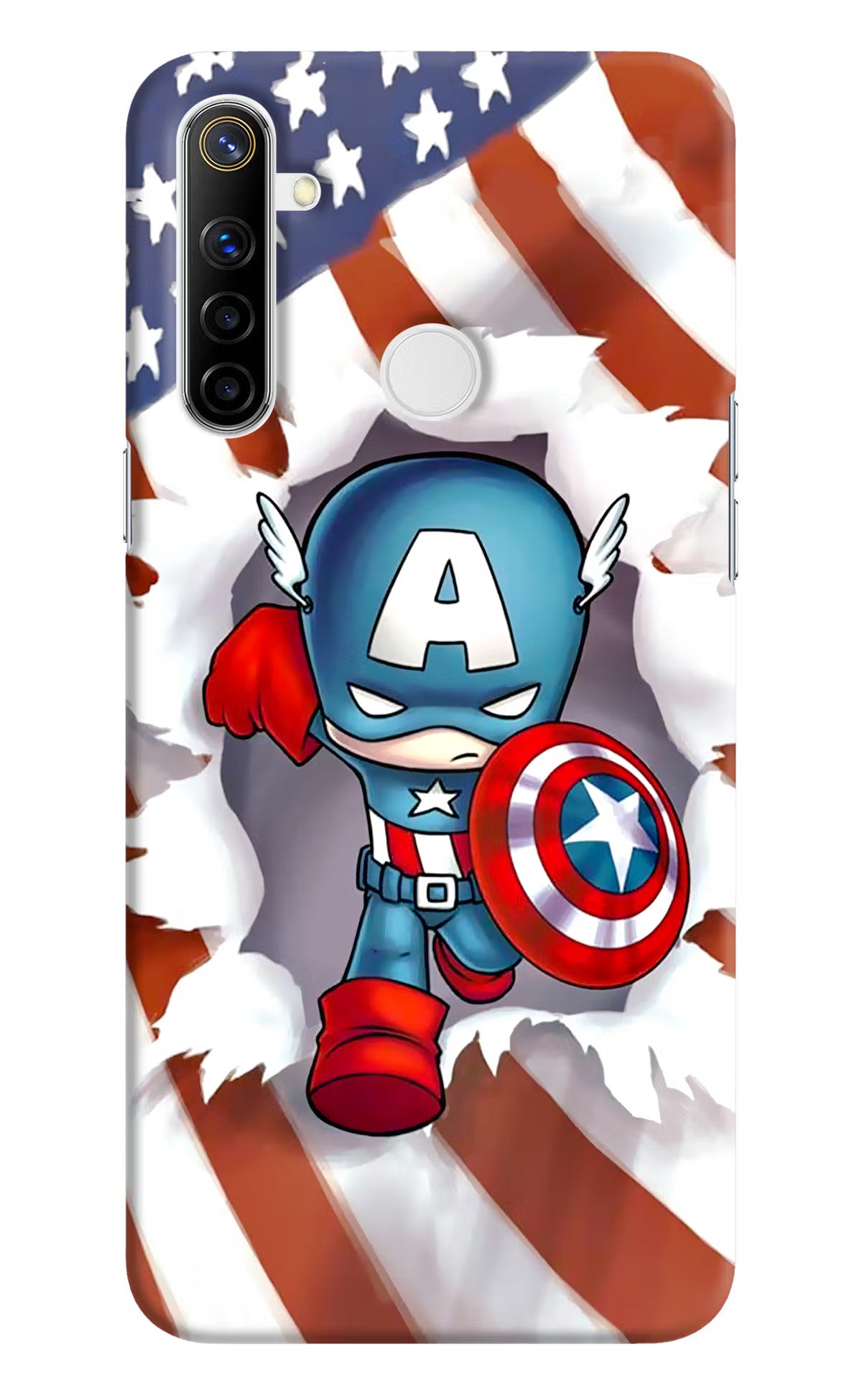 Captain America Realme Narzo 10 Hard Case Back Cover by Casekaro
