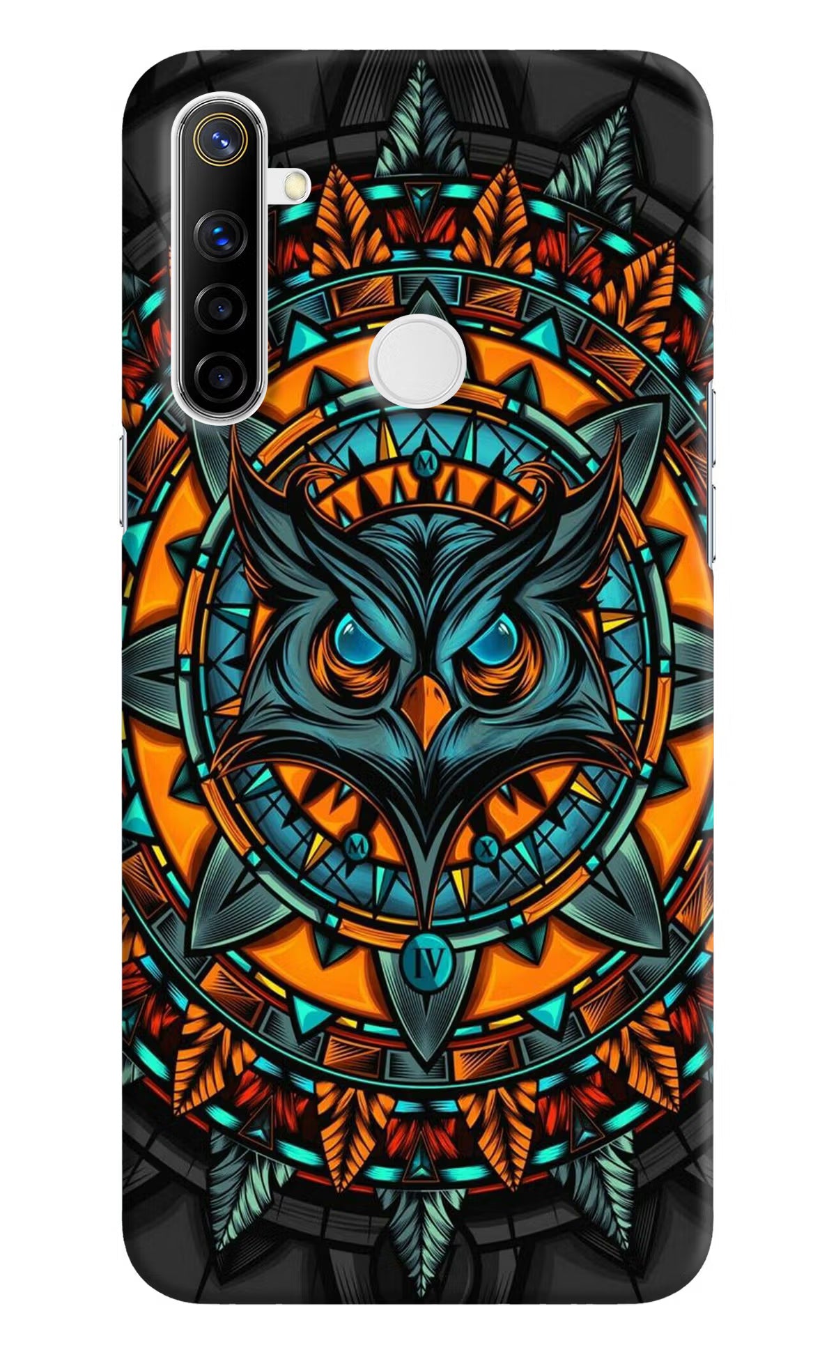 Angry Owl Art Realme Narzo 10 Hard Case Back Cover by Casekaro
