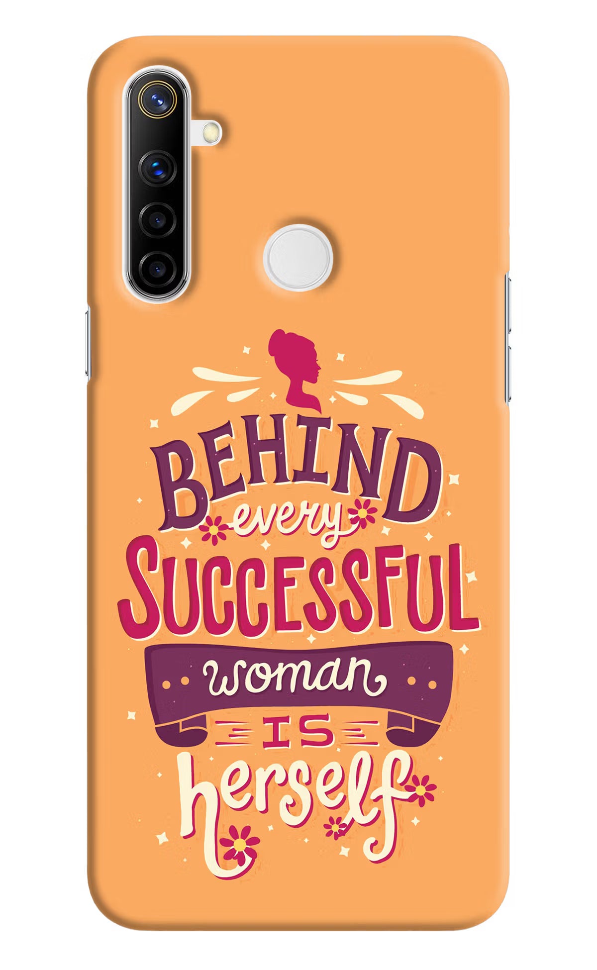Behind Every Successful Woman There Is Herself Realme Narzo 10 Hard Case Back Cover by Casekaro