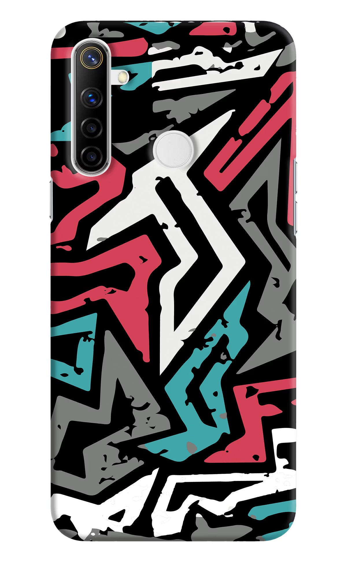 Geometric Graffiti Realme Narzo 10 Hard Case Back Cover by Casekaro