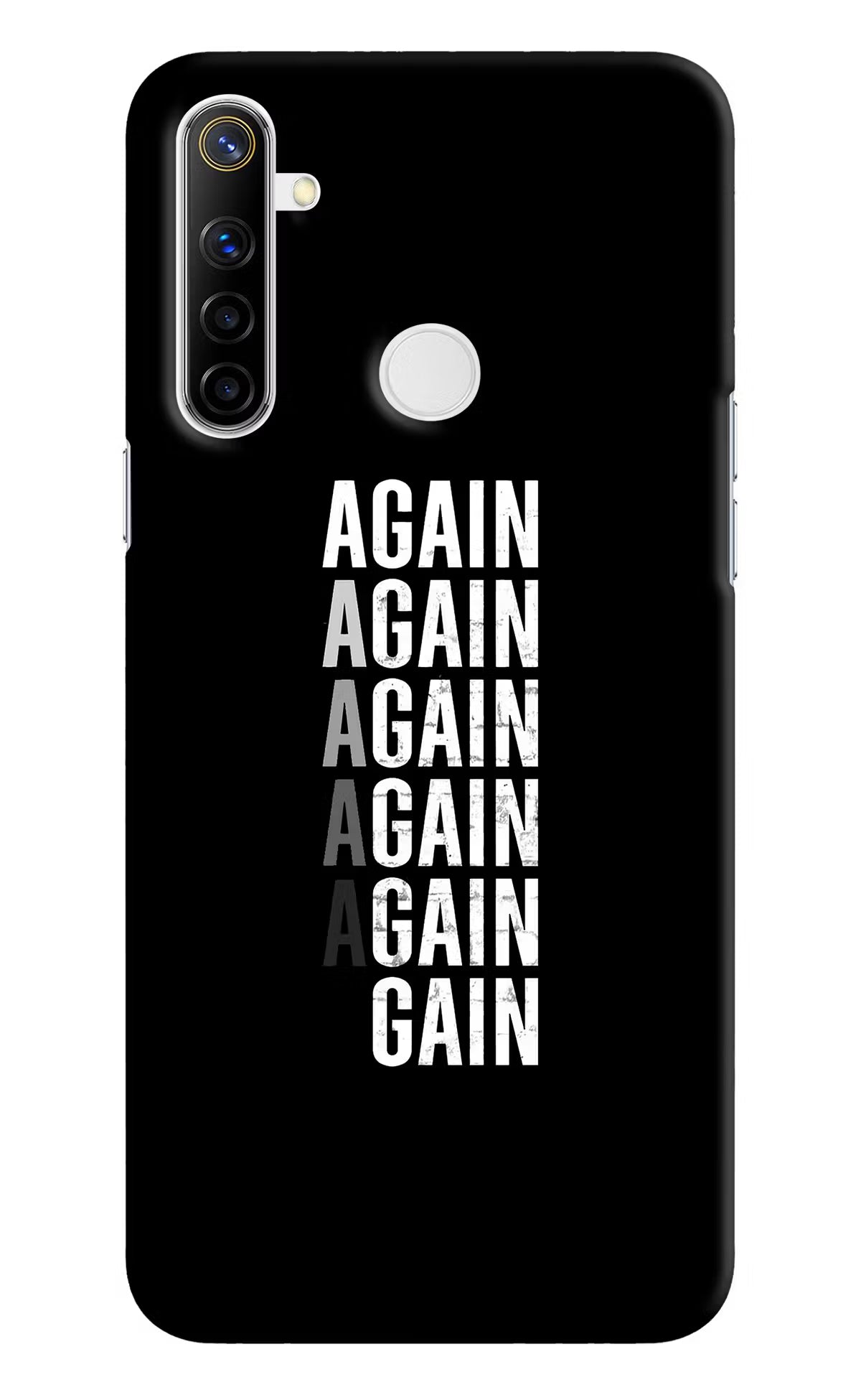 Again Again Gain Realme Narzo 10 Hard Case Back Cover by Casekaro