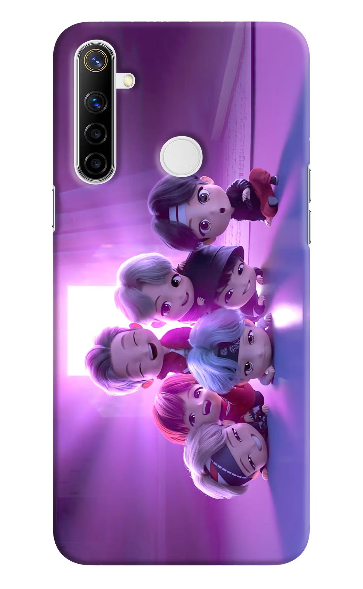 BTS Chibi Realme Narzo 10 Hard Case Back Cover by Casekaro