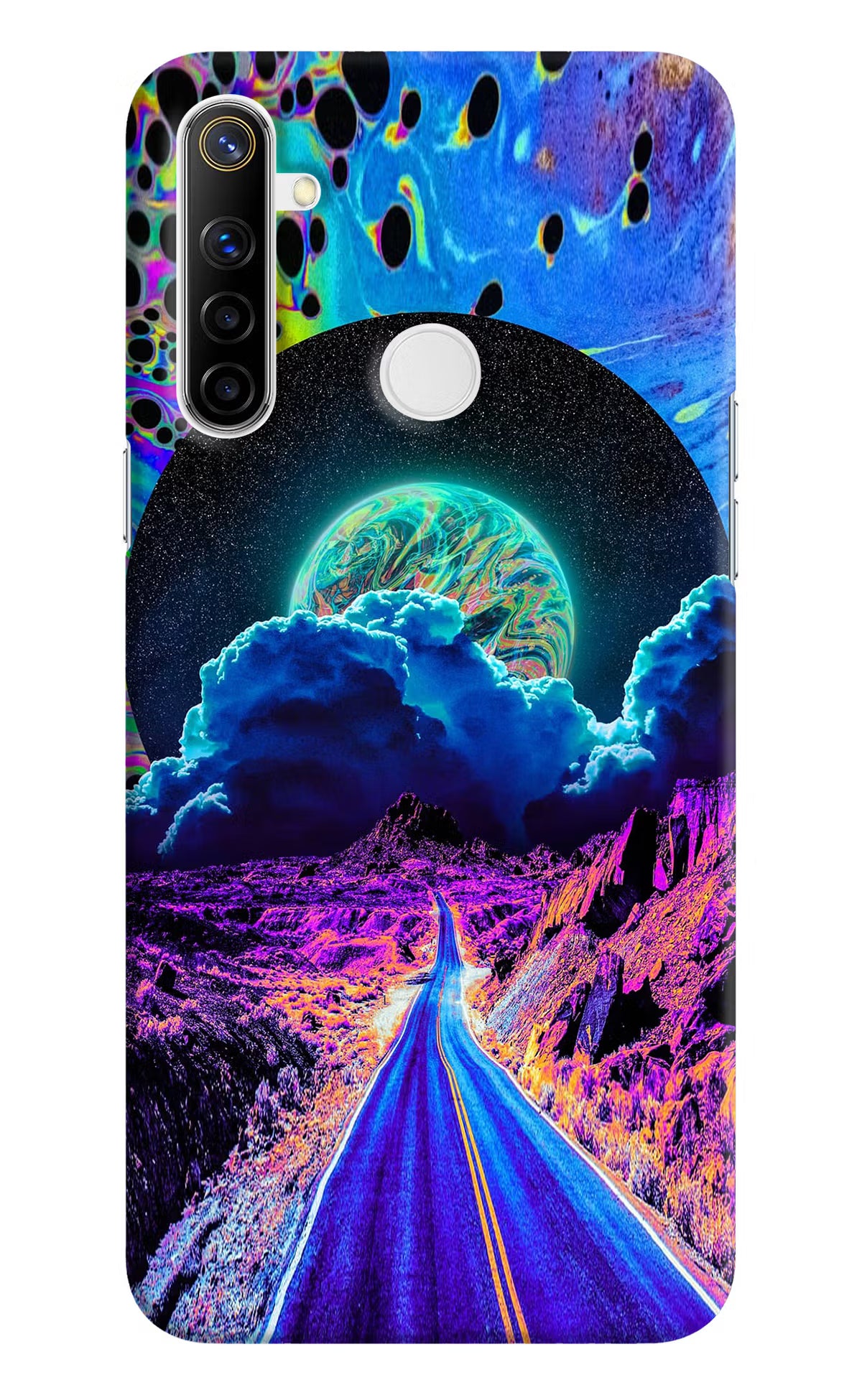 Psychedelic Painting Realme Narzo 10 Hard Case Back Cover by Casekaro