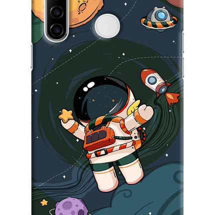 Cartoon Astronaut Realme Narzo 10 Hard Case Back Cover by Casekaro
