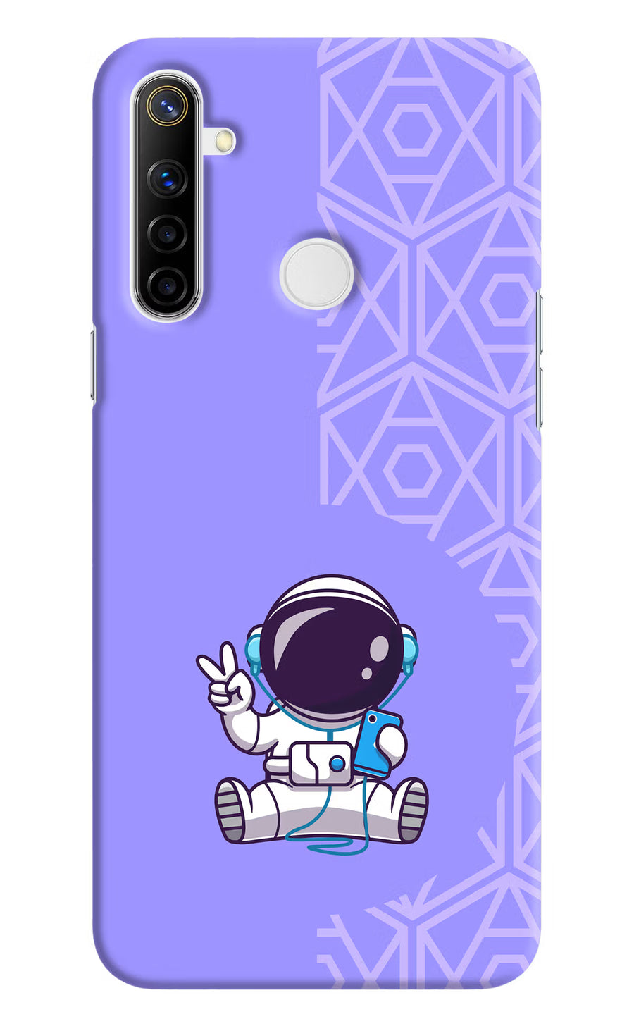 Cute Astronaut Chilling Realme Narzo 10 Back Cover, Hard case