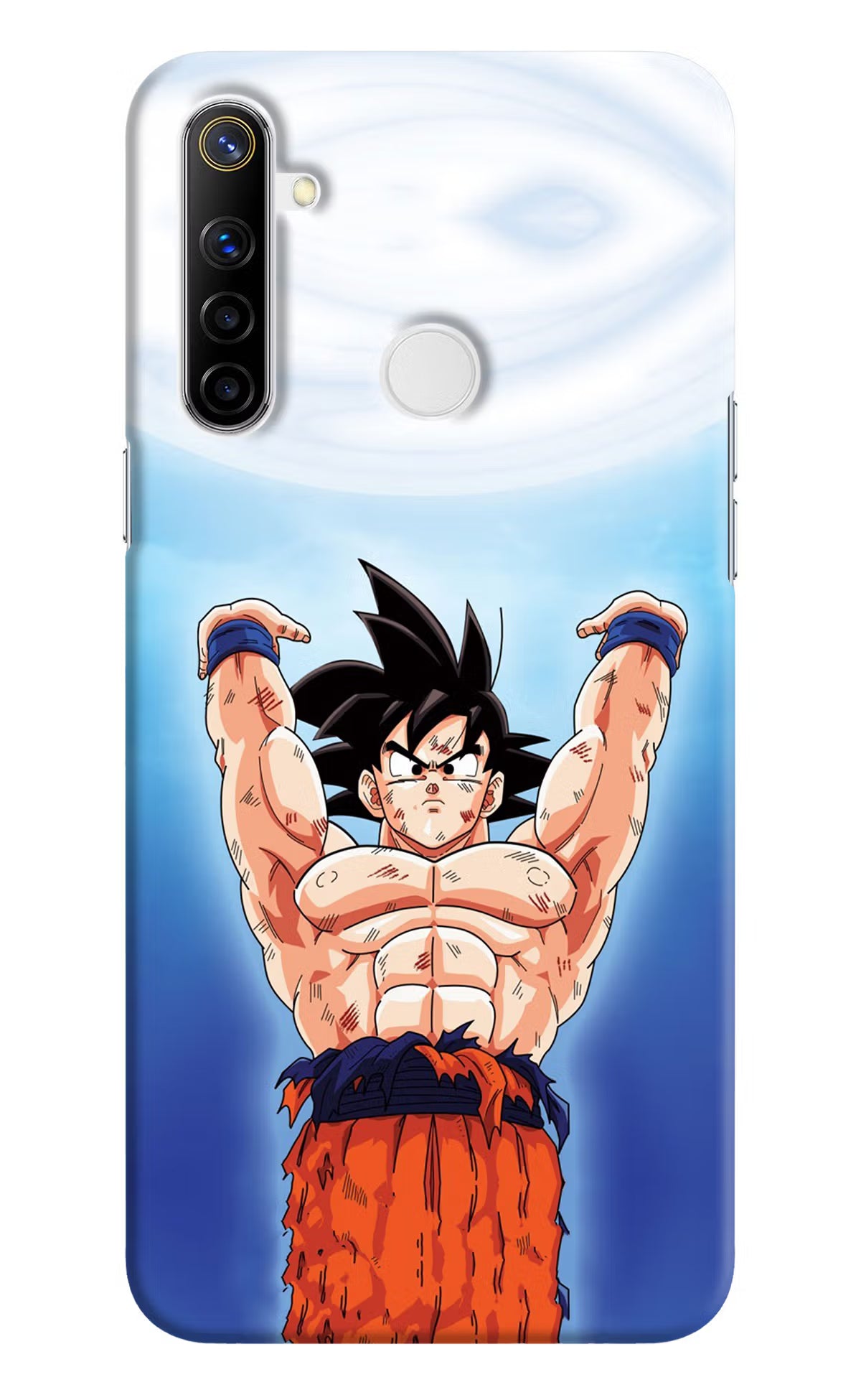 Goku Power Realme Narzo 10 Hard Case Back Cover by Casekaro