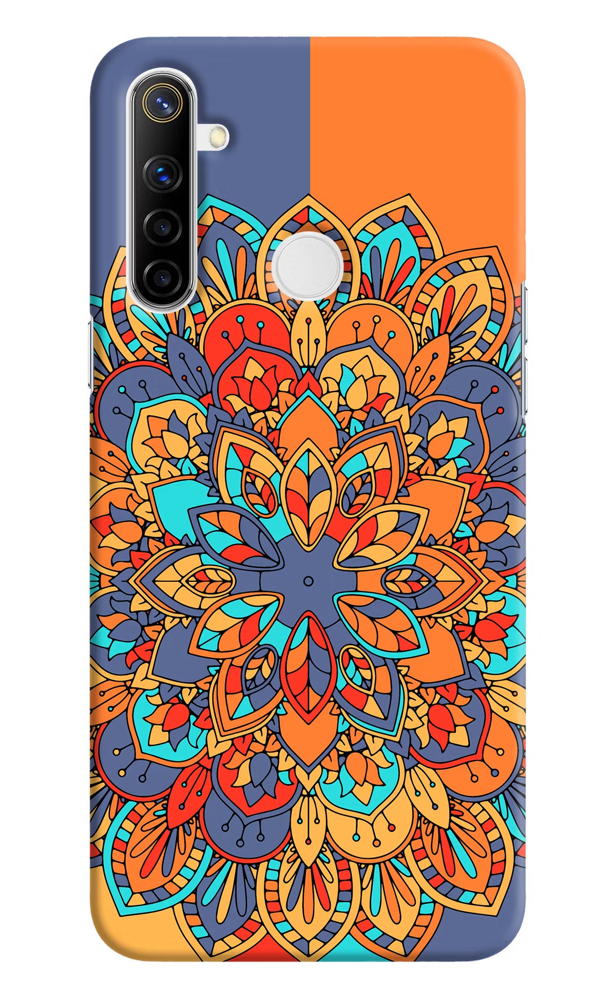 Color Mandala Realme Narzo 10 Hard Case Back Cover by Casekaro