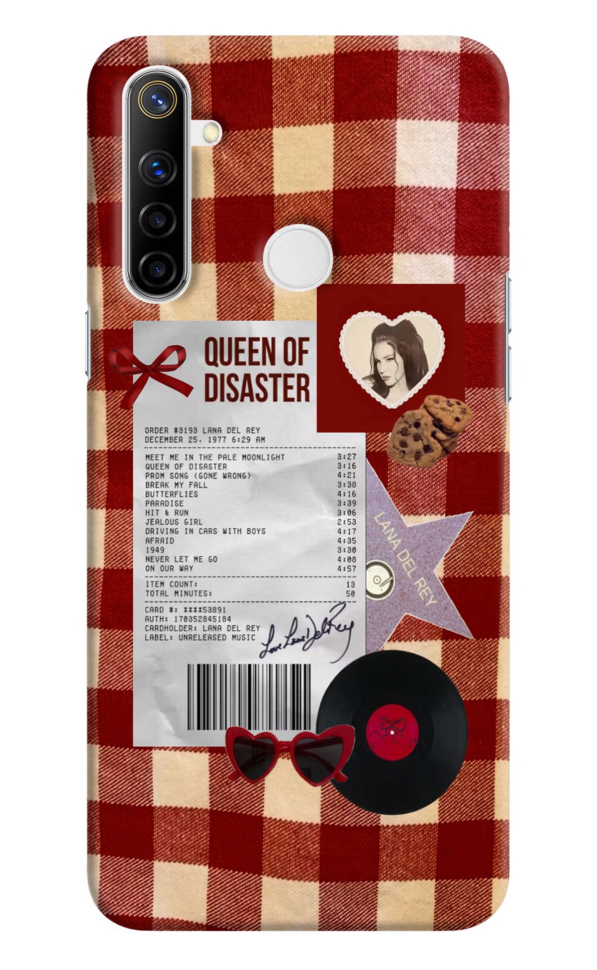 Queen of Disaster Realme Narzo 10 Hard Case Back Cover by Casekaro