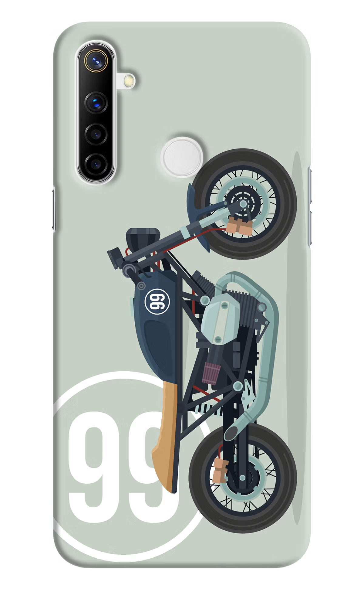 Classic Cafe Racer 99 Realme Narzo 10 Hard Case Back Cover by Casekaro