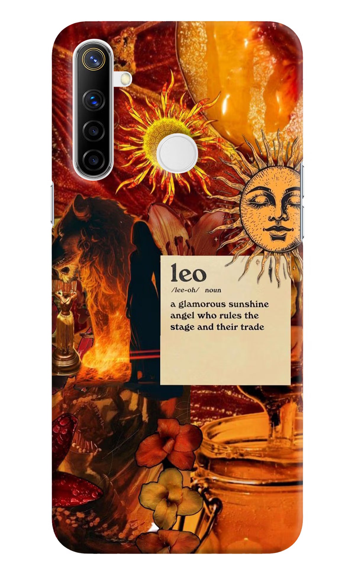 Leo Zodiac Realme Narzo 10 Hard Case Back Cover by Casekaro