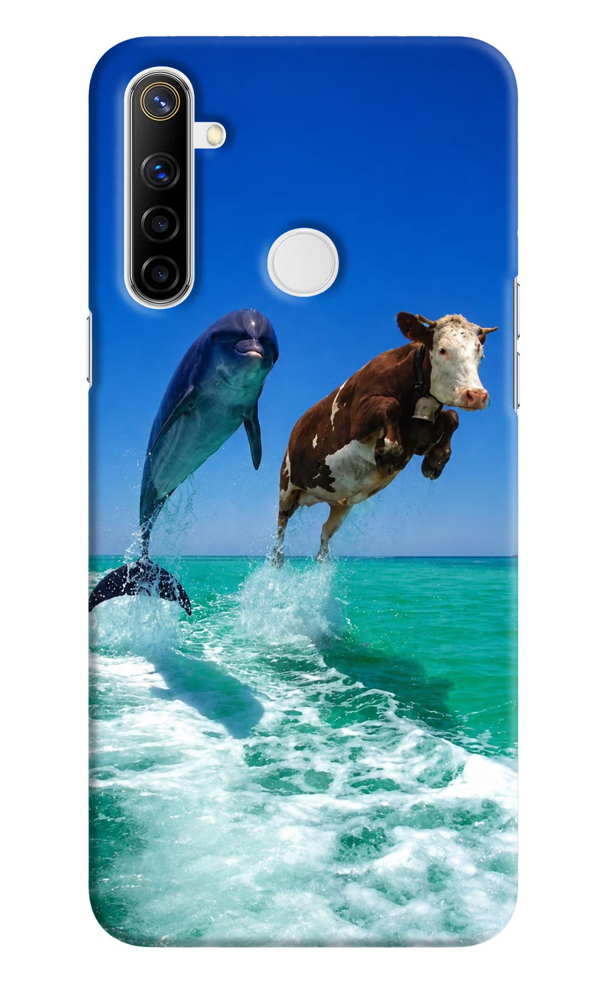Dolphin vs Cow Realme Narzo 10 Back Cover