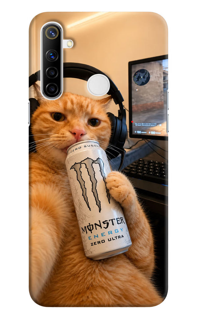 Gamer Cat Energy Realme Narzo 10 Hard Case Back Cover by Casekaro