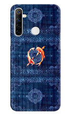 Koi Blue Realme Narzo 10 Hard Case Back Cover by Casekaro