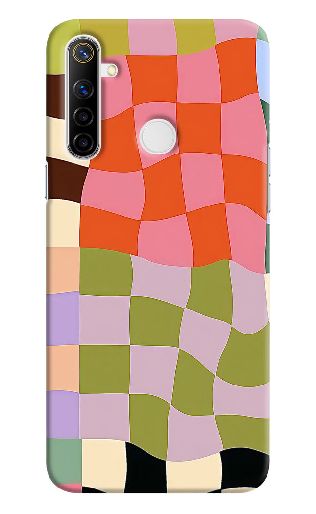 Wavy Grid Realme Narzo 10 Hard Case Back Cover by Casekaro