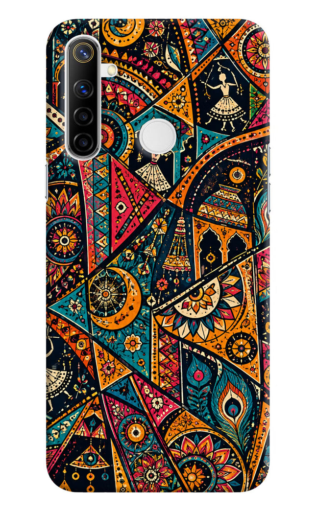 Folk Print Realme Narzo 10 Hard Case Back Cover by Casekaro