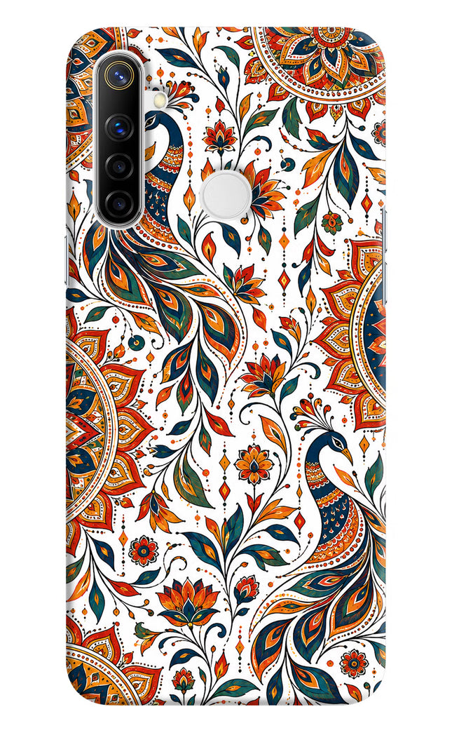 White Mayura Realme Narzo 10 Hard Case Back Cover by Casekaro
