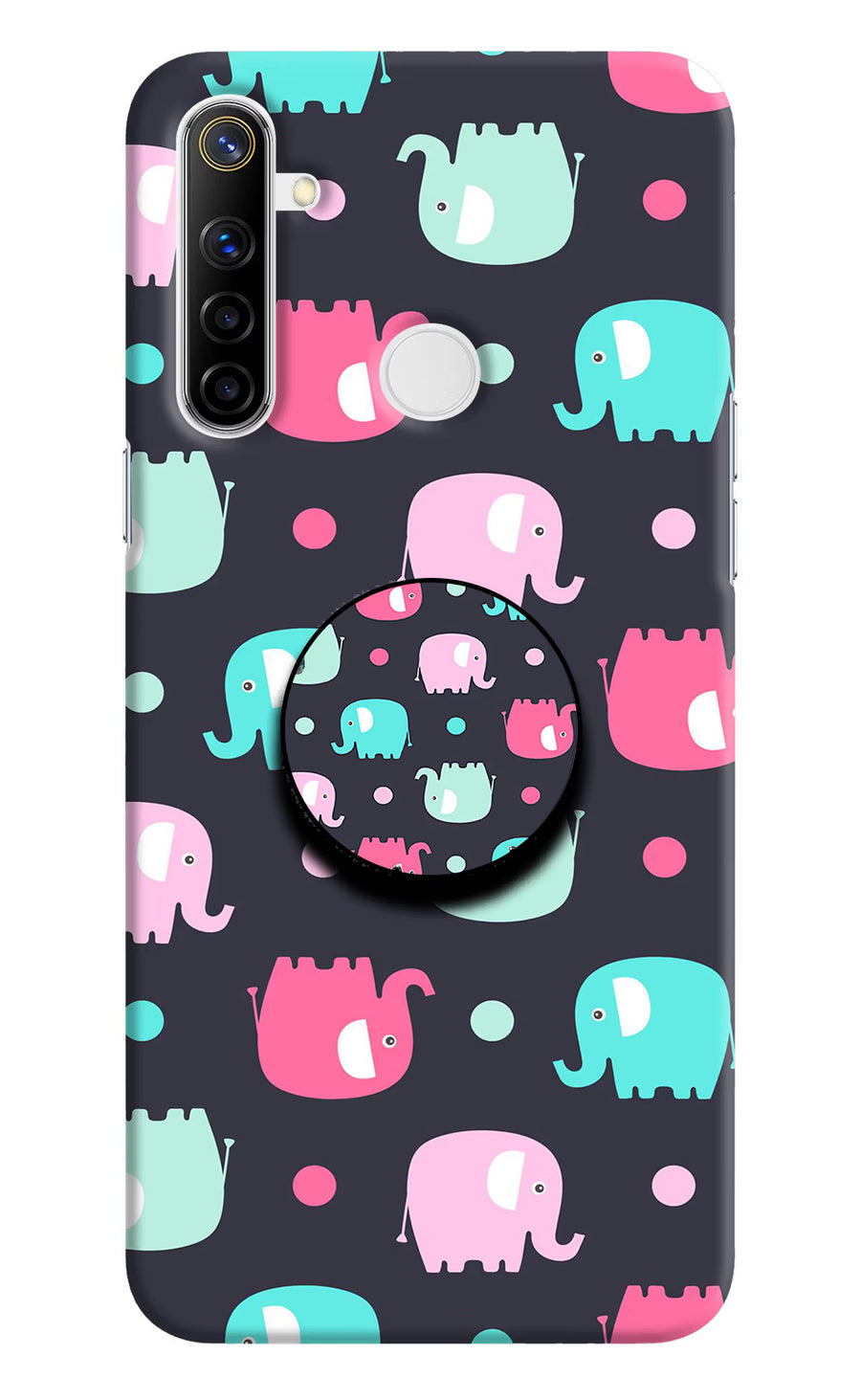 Baby Elephants Realme Narzo 10 Pop Case, Hard case