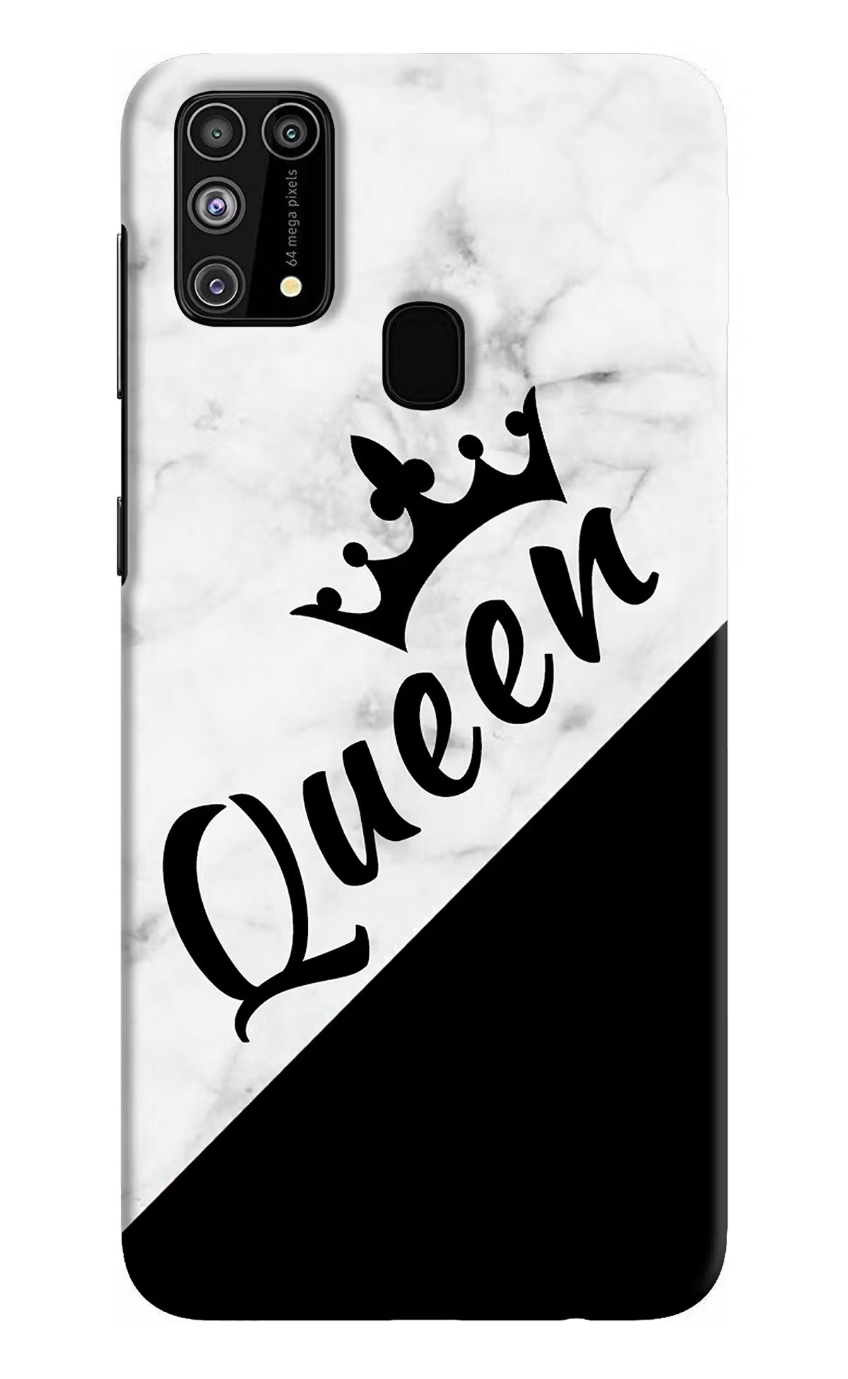Queen Samsung M31/F41 Hard Case Back Cover by Casekaro