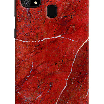 Red Marble Design Samsung M31/F41 Hard Case Back Cover by Casekaro