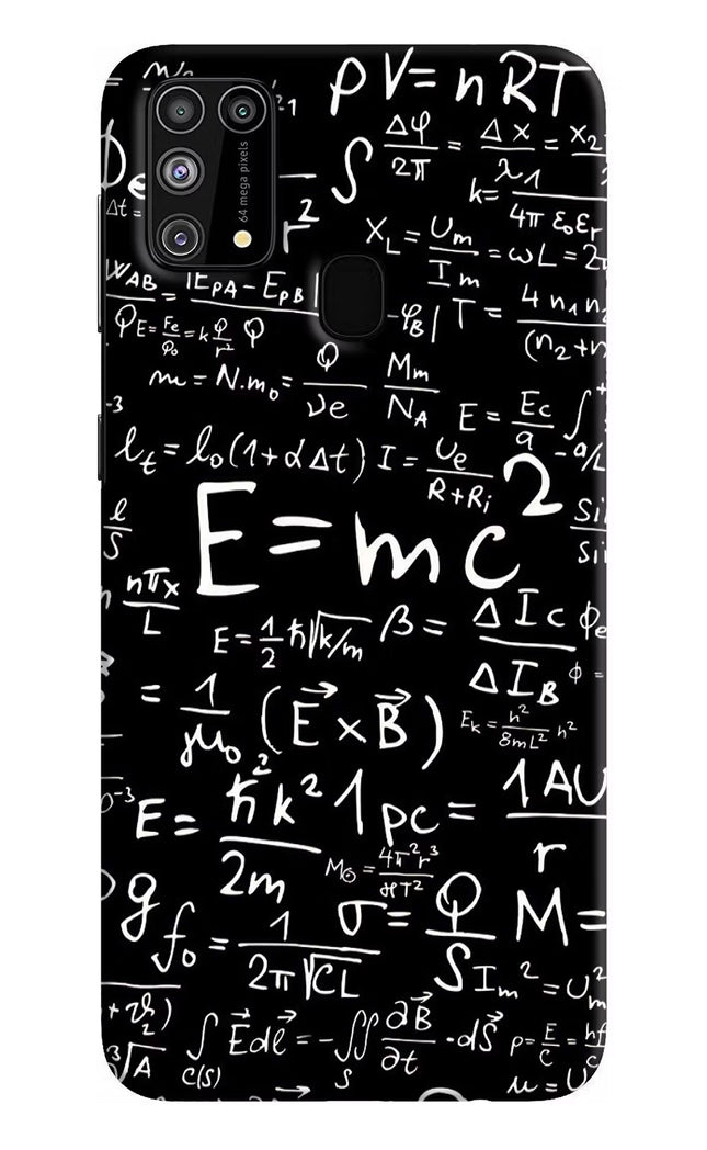 Physics Formula Samsung M31/F41 Hard Case Back Cover by Casekaro