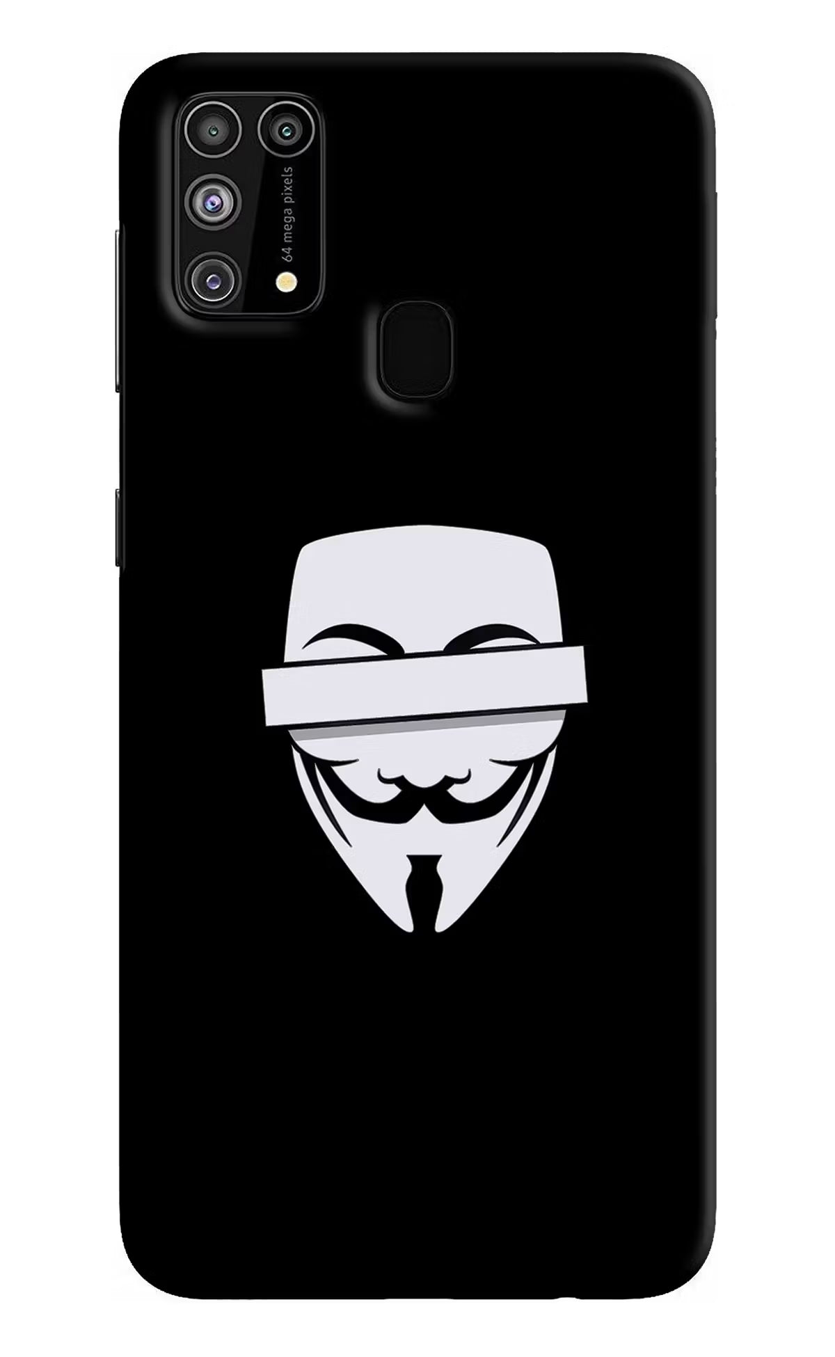 Anonymous Face Samsung M31/F41 Hard Case Back Cover by Casekaro