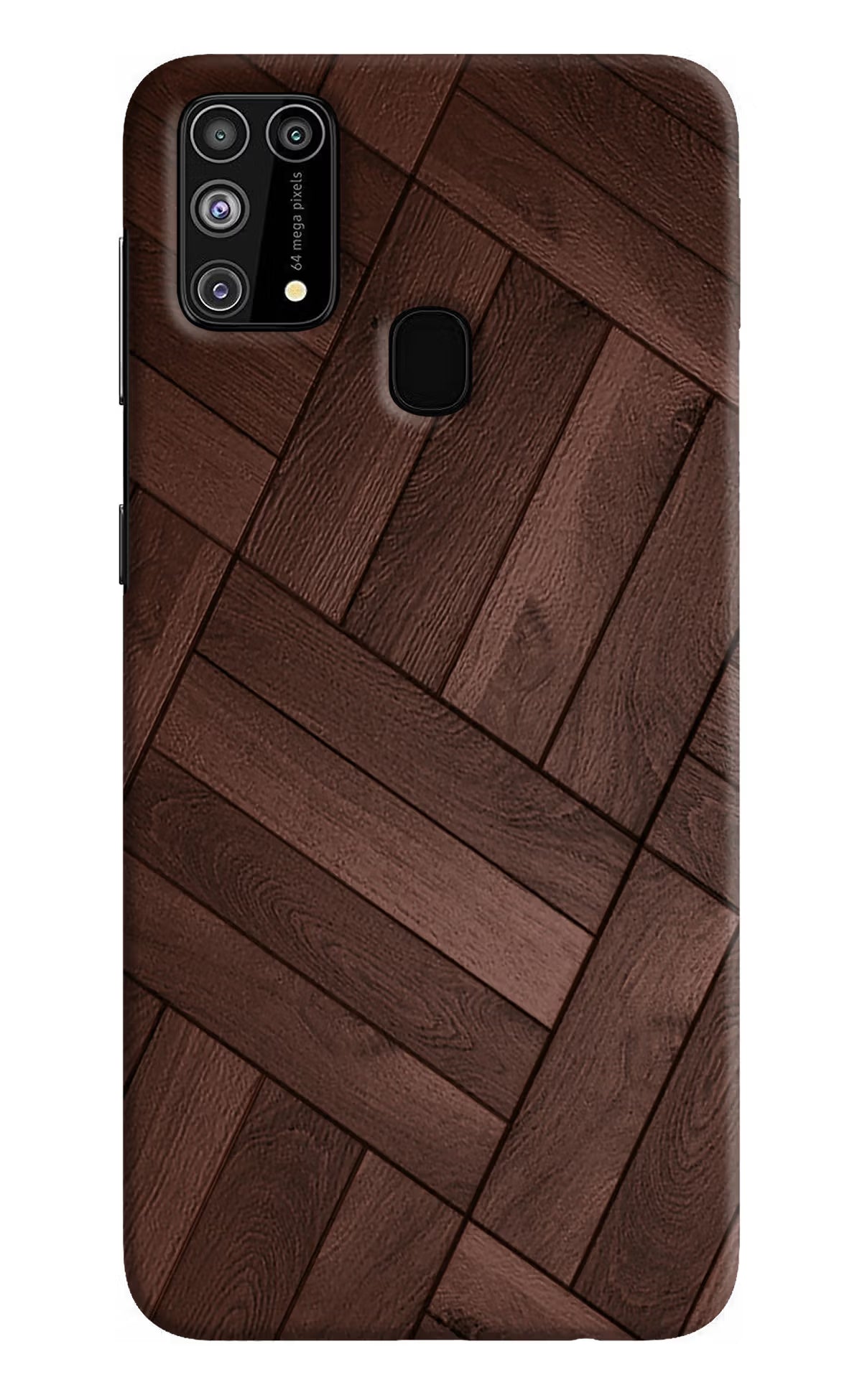 Wooden Texture Design Samsung M31/F41 Hard Case Back Cover by Casekaro