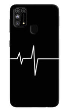 Heart Beats Samsung M31/F41 Hard Case Back Cover by Casekaro