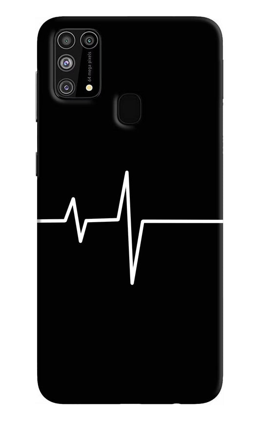 Heart Beats Samsung M31/F41 Hard Case Back Cover by Casekaro