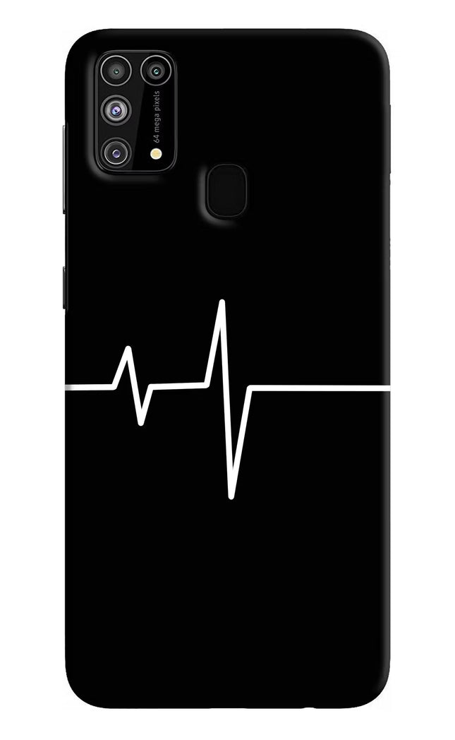Heart Beats Samsung M31/F41 Hard Case Back Cover by Casekaro
