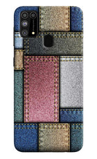Multicolor Jeans Samsung M31/F41 Hard Case Back Cover by Casekaro