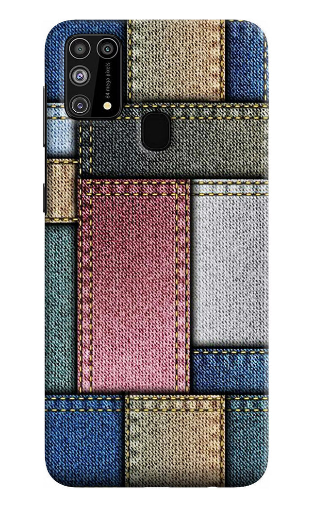 Multicolor Jeans Samsung M31/F41 Hard Case Back Cover by Casekaro