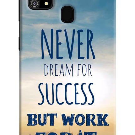 Never Dream For Success But Work For It Samsung M31/F41 Hard Case Back Cover by Casekaro
