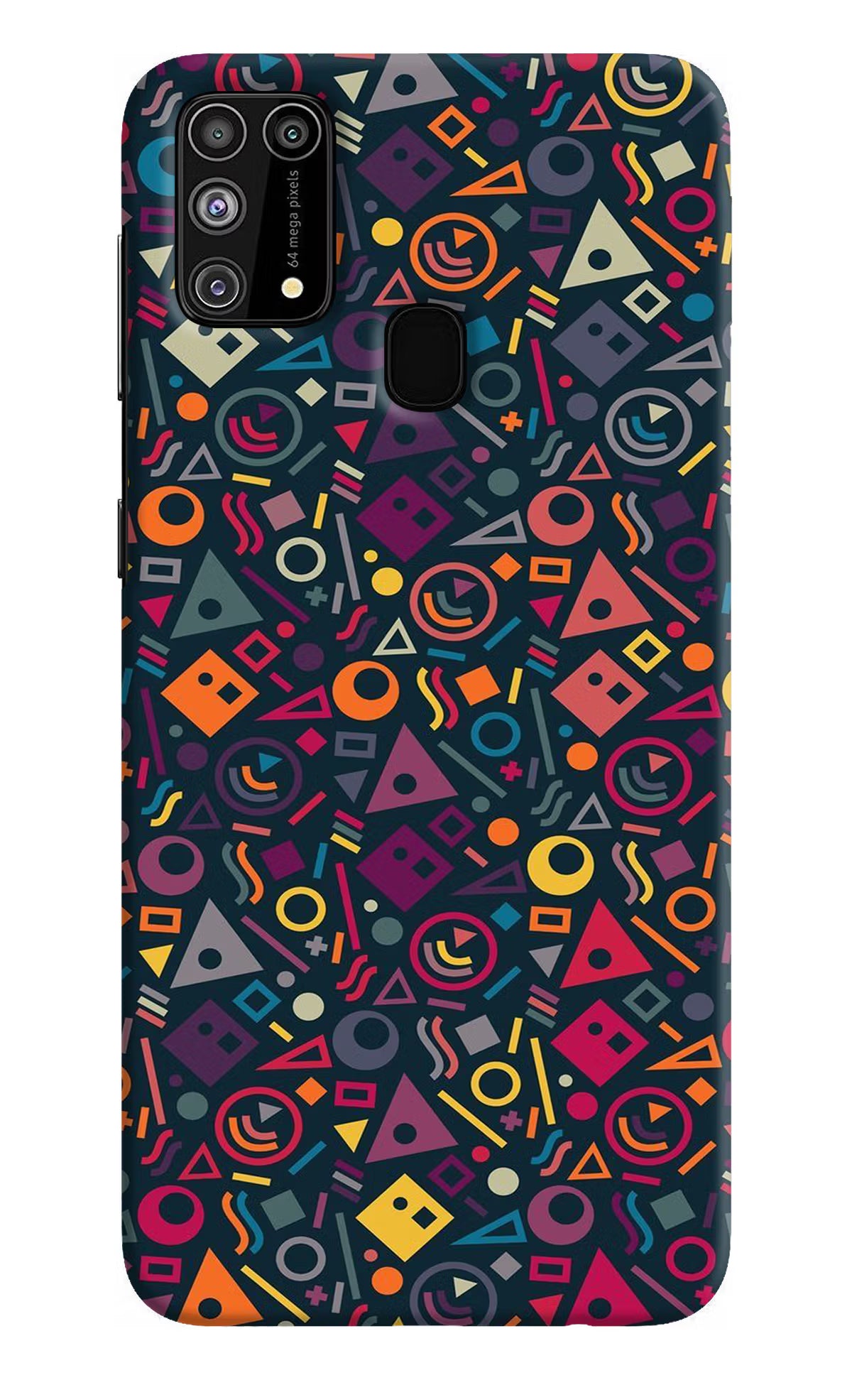 Geometric Abstract Samsung M31/F41 Hard Case Back Cover by Casekaro